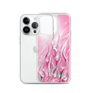 Y2K Pink Flames Phone Case