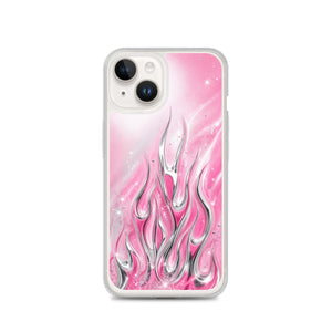 Y2K Pink Flames Phone Case