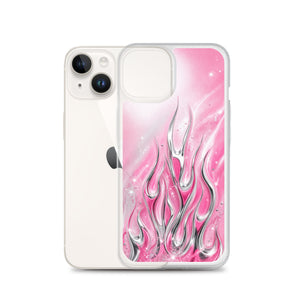 Y2K Pink Flames Phone Case