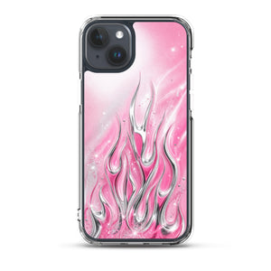 Y2K Pink Flames Phone Case