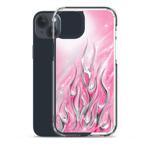 Y2K Pink Flames Phone Case