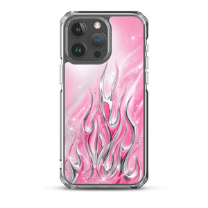 Y2K Pink Flames Phone Case