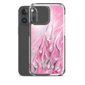 Y2K Pink Flames Phone Case
