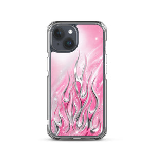 Y2K Pink Flames Phone Case