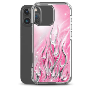 Y2K Pink Flames Phone Case
