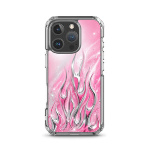 Y2K Pink Flames Phone Case