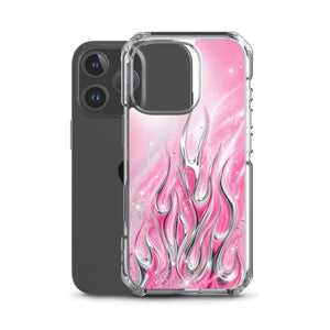 Y2K Pink Flames Phone Case