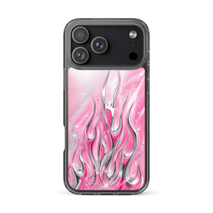 Y2K Pink Flames Phone Case