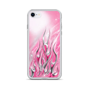 Y2K Pink Flames Phone Case