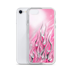 Y2K Pink Flames Phone Case