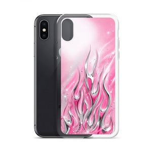 Y2K Pink Flames Phone Case