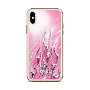 Y2K Pink Flames Phone Case