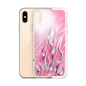 Y2K Pink Flames Phone Case