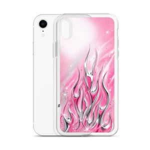 Y2K Pink Flames Phone Case