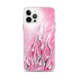 Y2K Pink Flames Phone Case