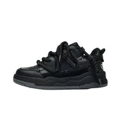 Y2K PU Leather Sneakers Shoes
