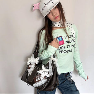 Y2k Purse Polka Dot Star