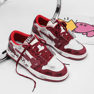 Y2K Red Sneakers Shoes