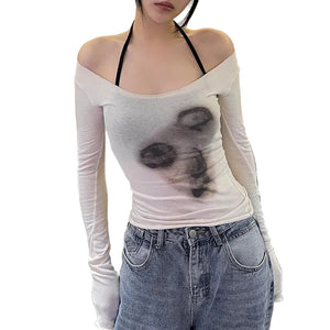 Y2K  See Through Mesh Tops
