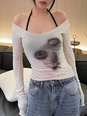 Y2K  See Through Mesh Tops