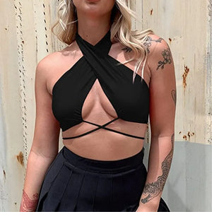 Y2K Sexy Sleeveless Crop Top