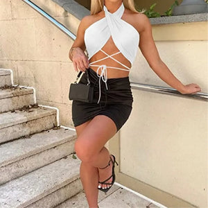 Y2K Sexy Sleeveless Crop Top