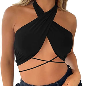 Y2K Sexy Sleeveless Crop Top