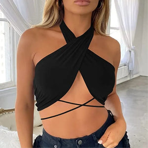 Y2K Sexy Sleeveless Crop Top