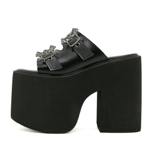 Y2K Shoes Bat Buckle Decor