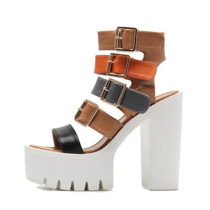 Y2K Shoes Block Heels
