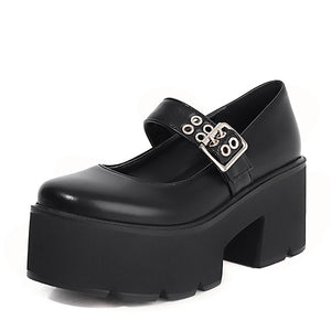 Y2K Shoes Buckle Strap