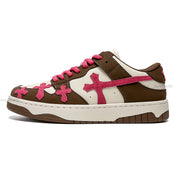 Y2K Shoes Cross Pattern
