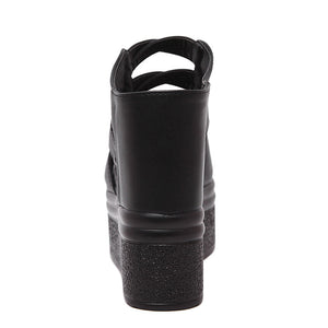 Y2K Shoes Leather Backless