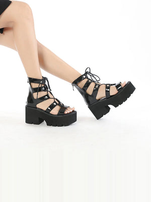 Y2K Shoes Metal Beads Decor