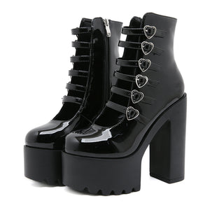 Y2K Shoes Multi Buckle Strap