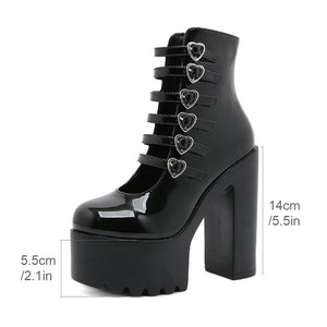 Y2K Shoes Multi Buckle Strap