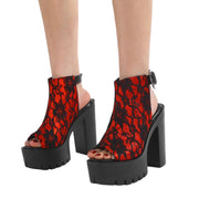 Y2K Shoes with Ankle Strap