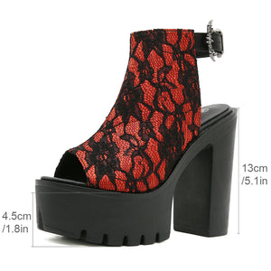 Y2K Shoes with Ankle Strap