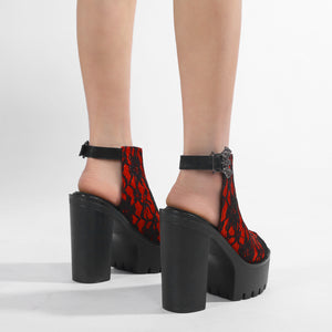 Y2K Shoes with Ankle Strap