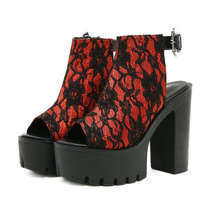 Y2K Shoes with Ankle Strap