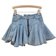 Y2K Short Skirt Ruffled Pleated