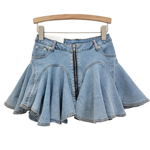 Y2K Short Skirt Ruffled Pleated