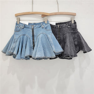 Y2K Short Skirt Ruffled Pleated