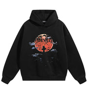 Sudadera con Capucha y Bolsillo Lateral Y2K