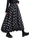 Y2K Skirt Black Dot Printed