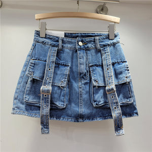 Y2K Skirt Three-Dimensional Pockets