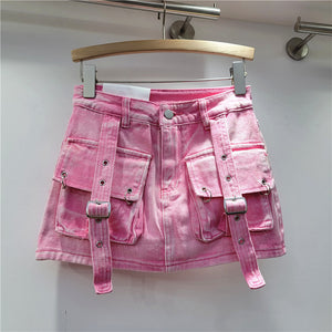 Y2K Skirt Three-Dimensional Pockets