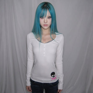 Y2k Skull Print Streetwear Top