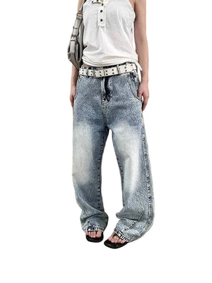 Y2K Stonewashed Jeans Women's