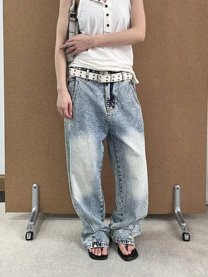 Y2K Stonewashed Jeans Women's